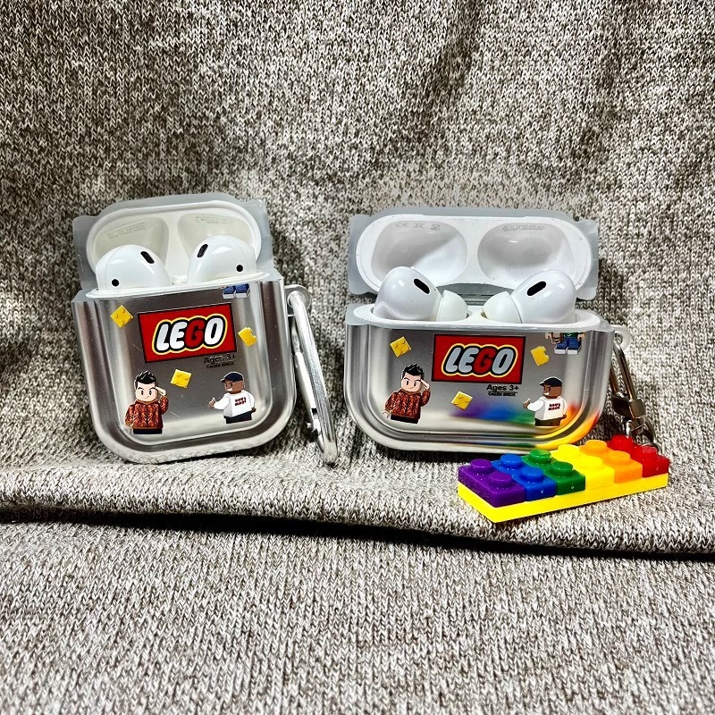 Ochranný obal pre AirPods 4/3 a AirPods Pro 2 — TPU, ručne vyrobený; prenášateľný štýl; prispôsobiteľný; polopriesvitný karikatúrny dizajn