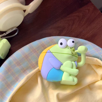 Husă din silicon pentru AirPods Pro – design animăluț de desen animat, compatibilă cu generațiile 1–4, turnare prin injecție