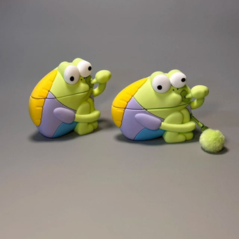 Husă din silicon pentru AirPods Pro – design animăluț de desen animat, compatibilă cu generațiile 1–4, turnare prin injecție