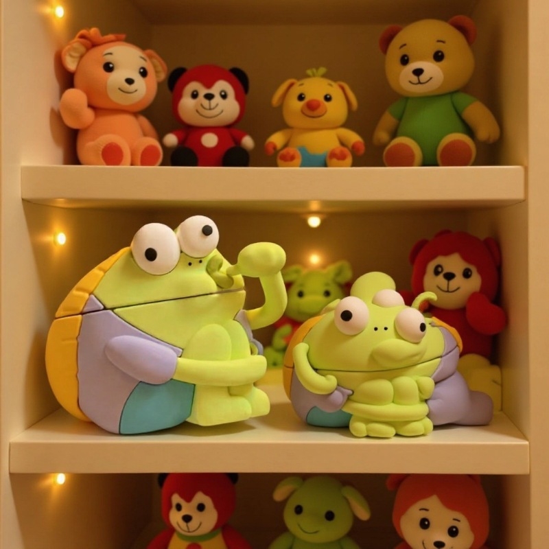 Husă din silicon pentru AirPods Pro – design animăluț de desen animat, compatibilă cu generațiile 1–4, turnare prin injecție