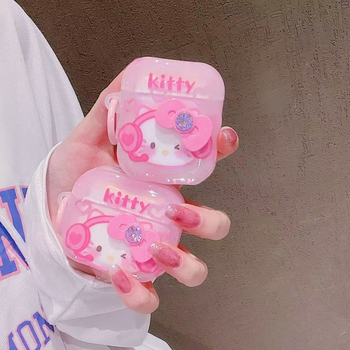 Kuanghe husă TPU pentru AirPods Pro 3 și AirPods 4 – capac flip-top, stil drăguț, gravură, personalizabil, compatibil Apple