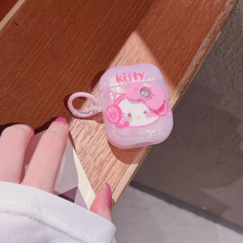 Kuanghe husă TPU pentru AirPods Pro 3 și AirPods 4 – capac flip-top, stil drăguț, gravură, personalizabil, compatibil Apple