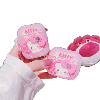 Kuanghe husă TPU pentru AirPods Pro 3 și AirPods 4 – capac flip-top, stil drăguț, gravură, personalizabil, compatibil Apple