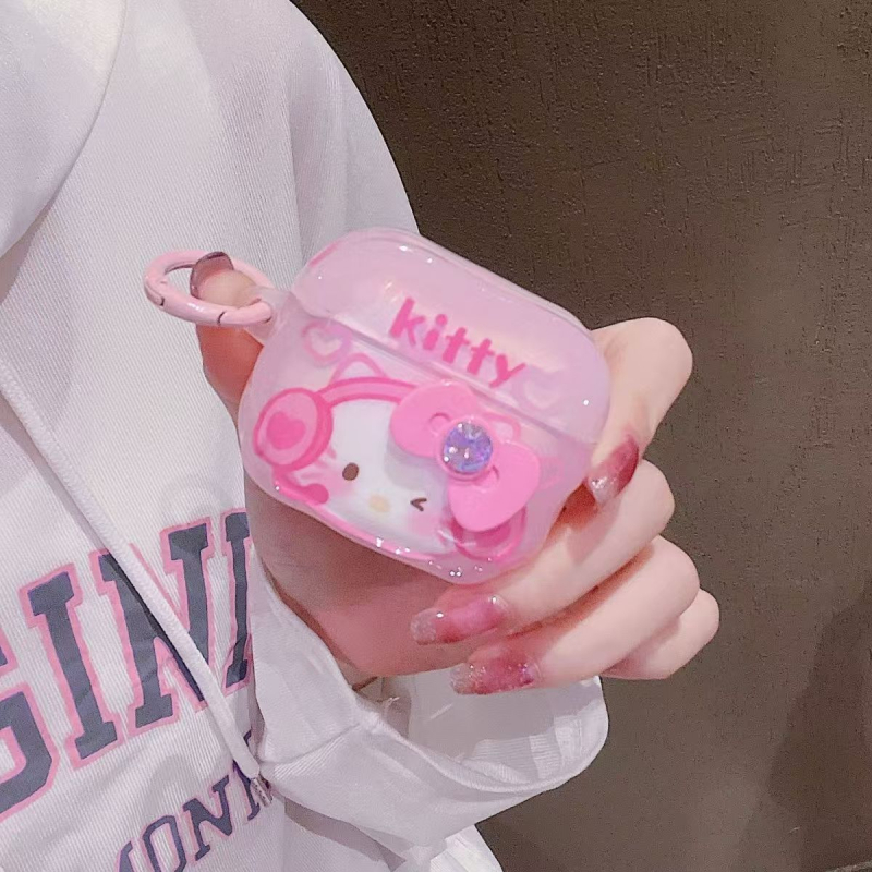 Kuanghe husă TPU pentru AirPods Pro 3 și AirPods 4 – capac flip-top, stil drăguț, gravură, personalizabil, compatibil Apple