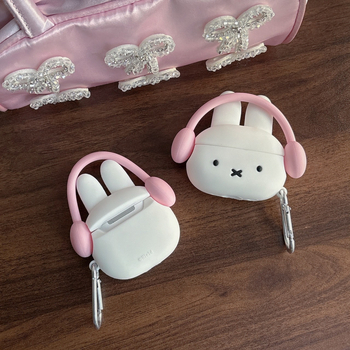 Carcasă AirPods Pro3: iepuraș Miffy, silicon, portabil, stil desen animat (Brand Ultron; Material silicon; Compatibil cu Apple; Stil portabil; Turnare prin injecție)