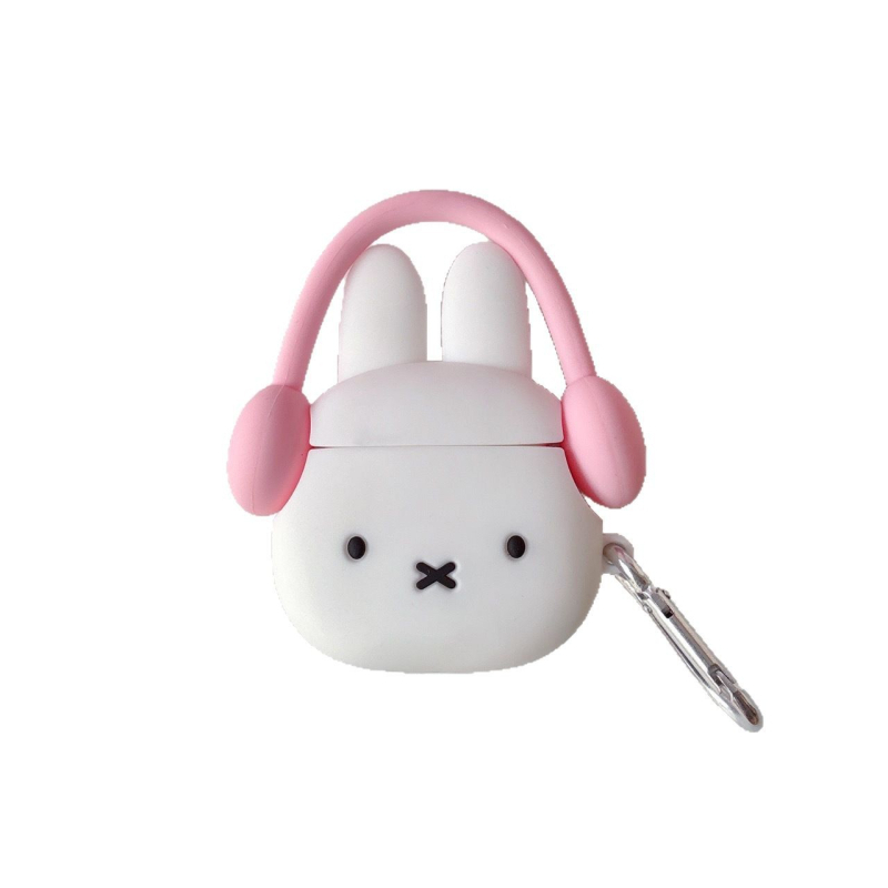 Carcasă AirPods Pro3: iepuraș Miffy, silicon, portabil, stil desen animat (Brand Ultron; Material silicon; Compatibil cu Apple; Stil portabil; Turnare prin injecție)