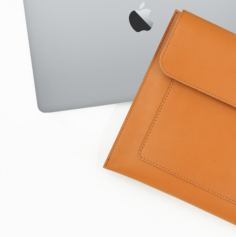 MacBook калъф за лаптоп с двойнослойна защита (PU кожа, водоустойчив, износоустойчив, удароустойчив)