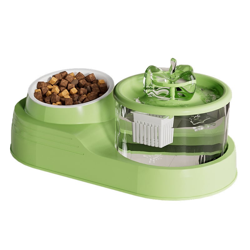 All-in-One sustav za piće i hranjenje kućnih ljubimaca s automatskim cirkulirajućim vodnim tokom, odvojivim dizajnom, filtr za vodu, pogodan za mačke i pse