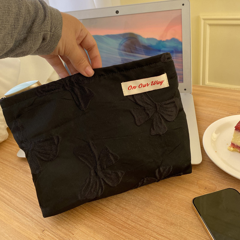 Kozmetička torbica s cvjetnim uzorkom, vintage stil, dvostruka jacquard unutarnja podstava, velika kapaciteta, vanjski poliester