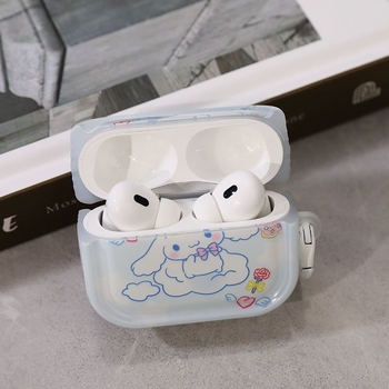 Slatko kućište za AirPods s motivom cimenskog psa, kompatibilno s AirPods 3./4. generacijom i AirPods Pro 2 — mekana potpuna zaštita