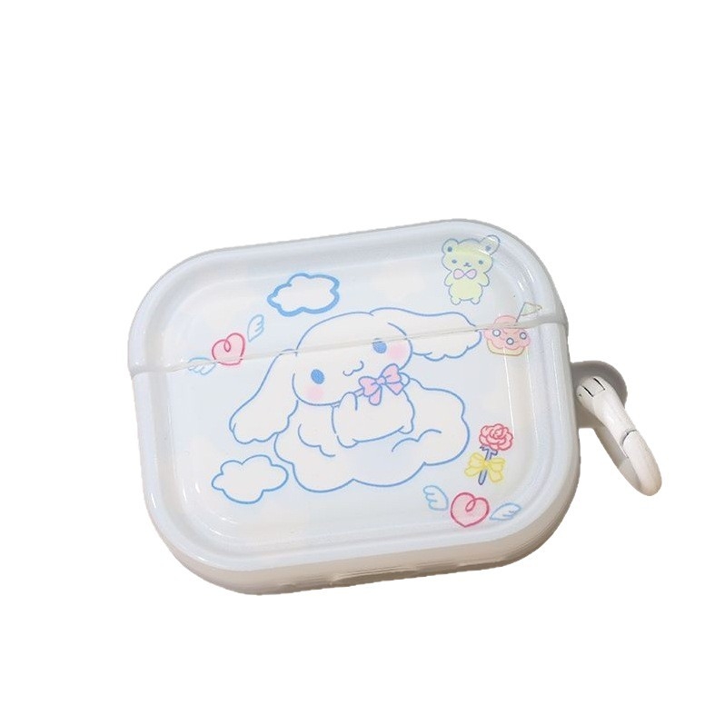 Slatko kućište za AirPods s motivom cimenskog psa, kompatibilno s AirPods 3./4. generacijom i AirPods Pro 2 — mekana potpuna zaštita