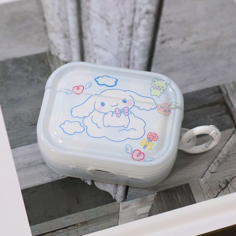 Slatko kućište za AirPods s motivom cimenskog psa, kompatibilno s AirPods 3./4. generacijom i AirPods Pro 2 — mekana potpuna zaštita