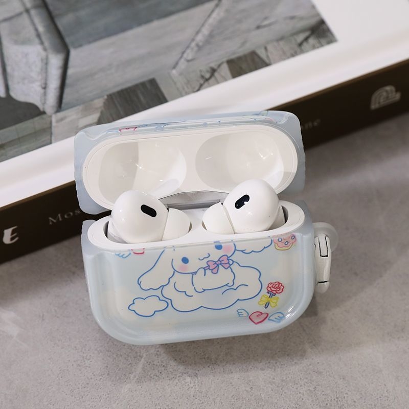 Slatko kućište za AirPods s motivom cimenskog psa, kompatibilno s AirPods 3./4. generacijom i AirPods Pro 2 — mekana potpuna zaštita