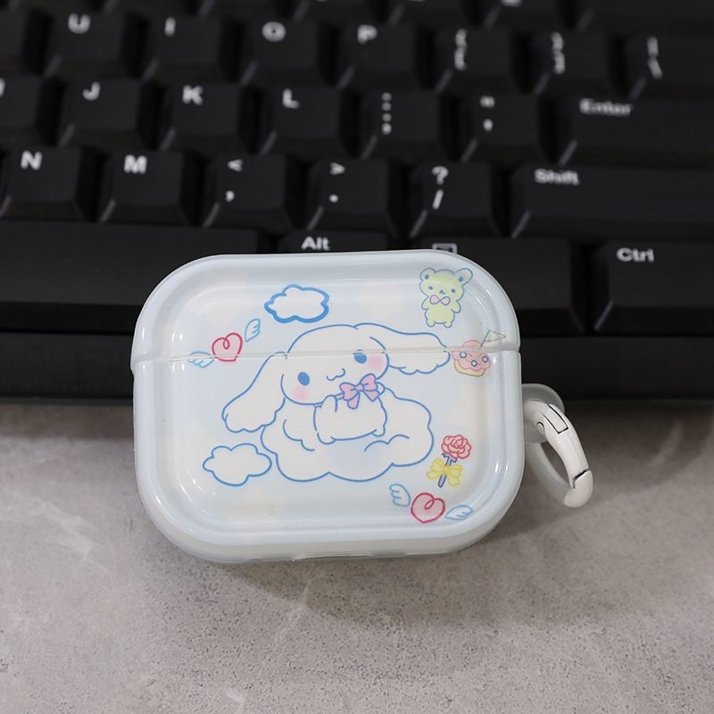 Slatko kućište za AirPods s motivom cimenskog psa, kompatibilno s AirPods 3./4. generacijom i AirPods Pro 2 — mekana potpuna zaštita