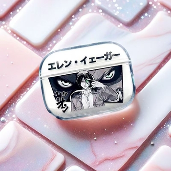 Futrola AirPods Pro 2 s motivom Eren iz Attack on Titan – TPU zaštitni omotač za AirPods 3