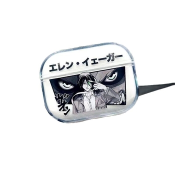 Futrola AirPods Pro 2 s motivom Eren iz Attack on Titan – TPU zaštitni omotač za AirPods 3