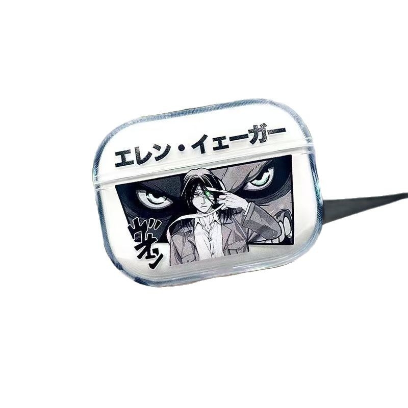 Futrola AirPods Pro 2 s motivom Eren iz Attack on Titan – TPU zaštitni omotač za AirPods 3