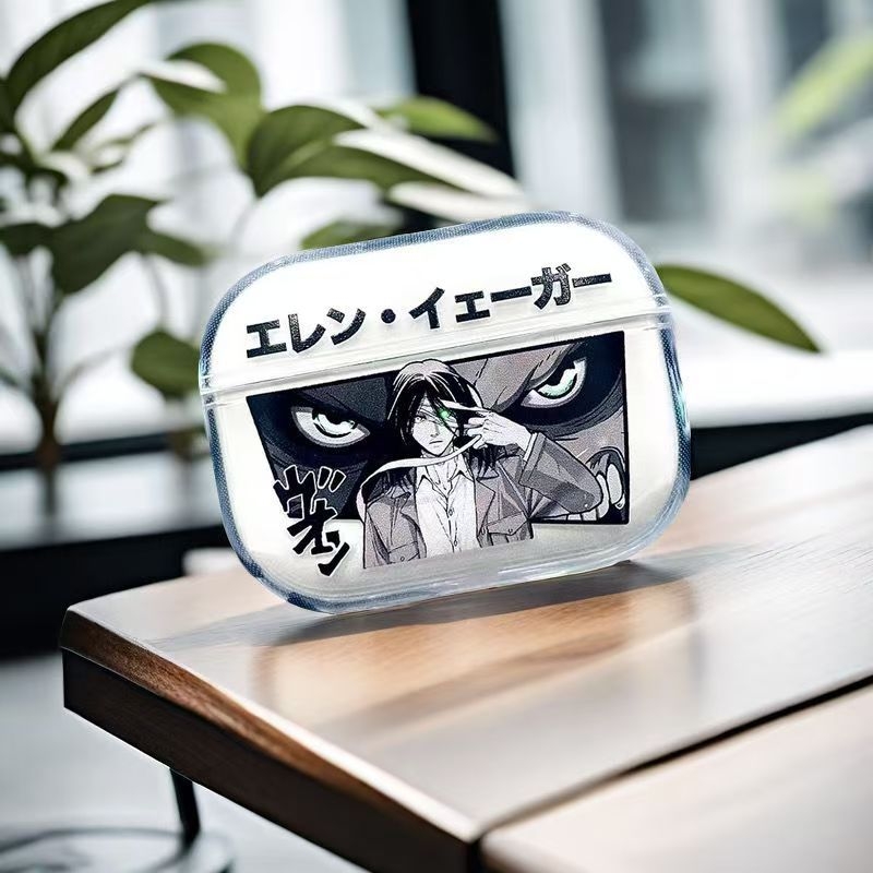 Futrola AirPods Pro 2 s motivom Eren iz Attack on Titan – TPU zaštitni omotač za AirPods 3