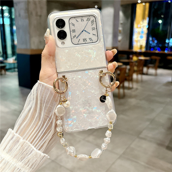 Carcasă de protecție pentru Huawei P50 Pocket 2, cu husă pliabilă Novaflip bracelet mix, Vflip7 | Material: TPE | Confecție: Prelucrare prin mașină | Funcție: Anti-cadere | Compatibil: Huawei