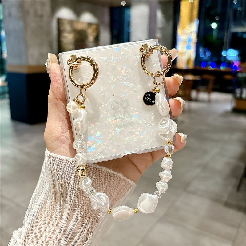 Carcasă de protecție pentru Huawei P50 Pocket 2, cu husă pliabilă Novaflip bracelet mix, Vflip7 | Material: TPE | Confecție: Prelucrare prin mașină | Funcție: Anti-cadere | Compatibil: Huawei