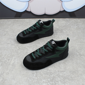 Férfiaknak Platform cipő fleece béléssel, pigskin felsőrész, PU belső talp, gumitalp, kerek orr