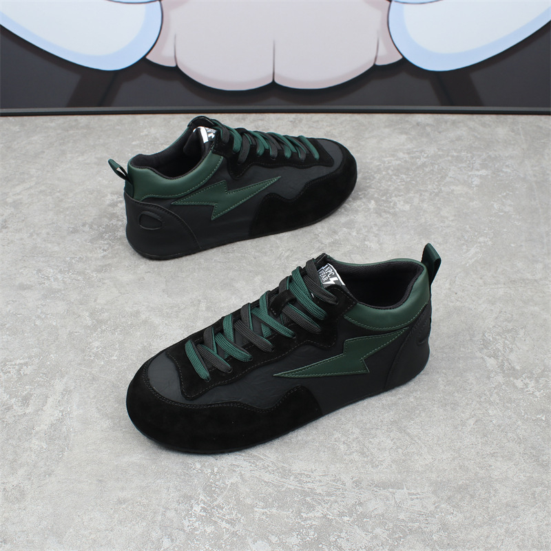 Férfiaknak Platform cipő fleece béléssel, pigskin felsőrész, PU belső talp, gumitalp, kerek orr