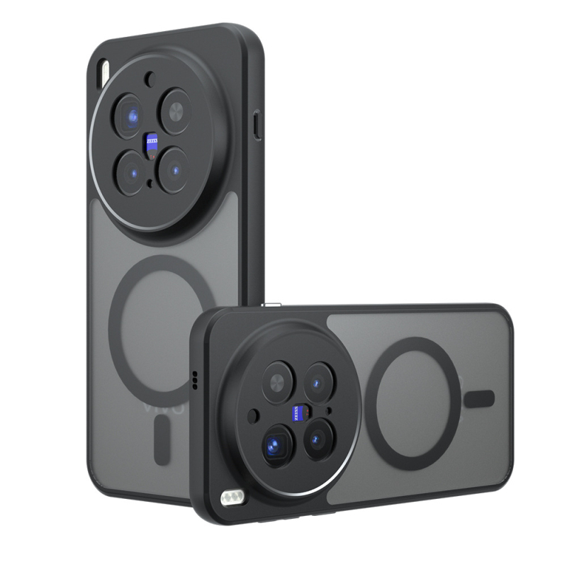 Θήκη Vivo X300 Pro με μαγνητικό σύστημα δύο σε ένα, ματ φινίρισμα, TPU+PC, ανθεκτική στις πτώσεις