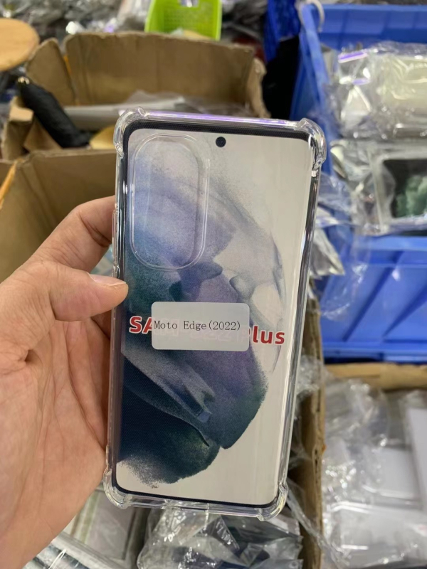 Husă TPU pentru Motorola MOTO Edge 2022, protecție la cădere în patru colțuri, transparentă, protecție completă, design îngroșat, personalizabil