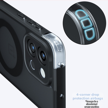 OnePlus 13T/13 vāciņš ar magnētisku aizmuguri, matēts TPU, triecienizturīgs, dzesēšana