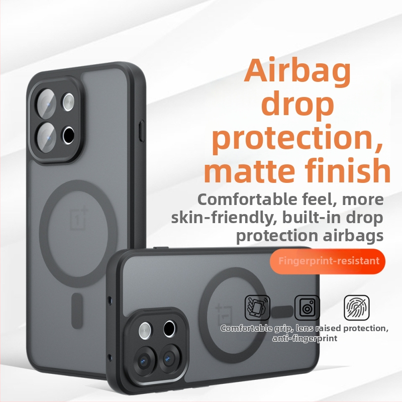 OnePlus 13T/13 vāciņš ar magnētisku aizmuguri, matēts TPU, triecienizturīgs, dzesēšana