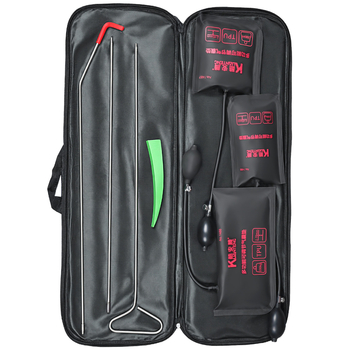 Autóajtó zárnyitó eszköz légzsák-horgos készlettel és ajtónyitó ék