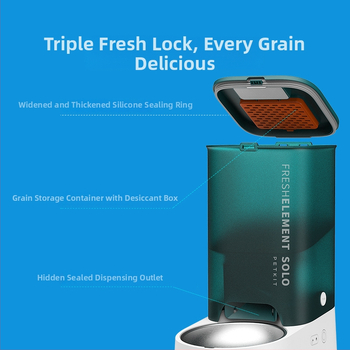 Pametna hranilica za kućne ljubimce D4, upravljanje putem aplikacije, za pse i mačke, s odvojivim dizajnom, 3 kg