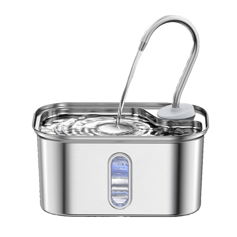 SPF-05 Nehrđajući čelična fontana za vodu za kućne ljubimce, prozirno kućište, automatski dozira vodu za mačke i pse