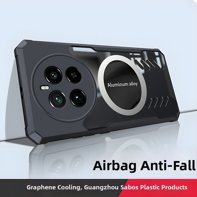 Grafēna tālruņa vāciņš ar magnētisko automašīnas turētāju – siltuma izkliede, nodilumizturība, kritienu izturība, OPPO GT5 Pro