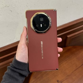 Калъф за Honor Magic V3 - твърд корпус, изкуствена кожа, електроплакиране, защита срещу изпускане