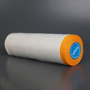 PE маскиращ филм за декорация и защита на автомобили от прах; дебелина 0,6 мм; прозрачност 80%; висок вискозитет на лепилото; ширина и дължина по поръчка