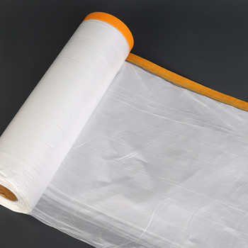 PE маскиращ филм за декорация и защита на автомобили от прах; дебелина 0,6 мм; прозрачност 80%; висок вискозитет на лепилото; ширина и дължина по поръчка