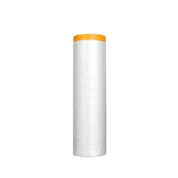 PE маскиращ филм за декорация и защита на автомобили от прах; дебелина 0,6 мм; прозрачност 80%; висок вискозитет на лепилото; ширина и дължина по поръчка