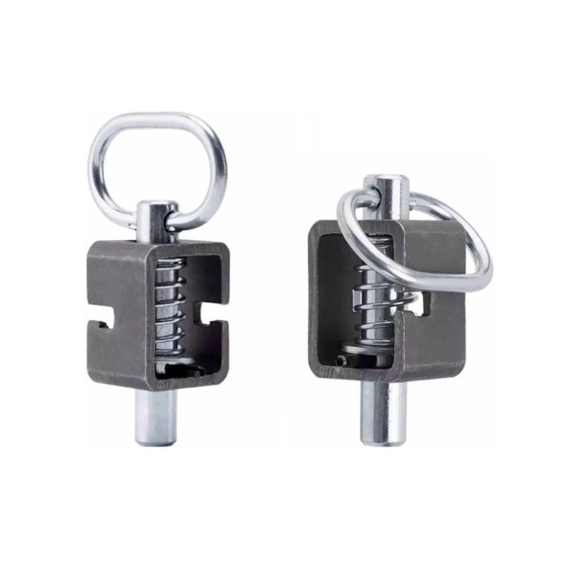 Zăvor pentru ușa remorcii, ansamblu cu arc sudat, oțel inoxidabil, finisaj din oțel inox, stil modern minimalist