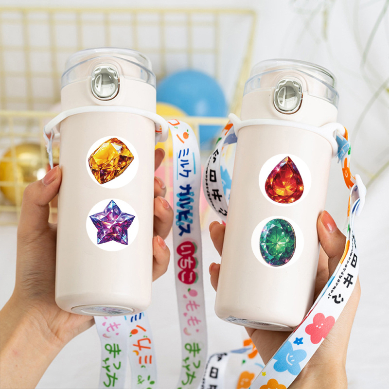 Xincheng Rola de autocolante cu pietre strălucitoare pentru proiecte DIY – Tehnică de imprimare, Material: Autocolant