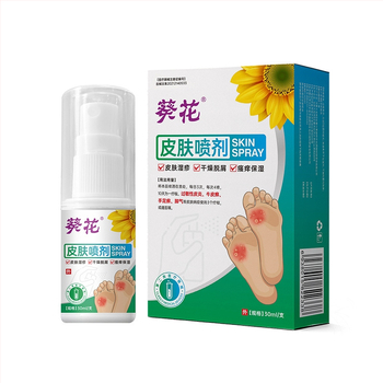 Sunflower Medicininis odos purškiklis kojoms - palengvina egzema, sausumą ir pleiskanojimą; drėkina; skatina nechroninių žaizdų gijimą; Karbomerio tirpalas su purškimu; patvirtinimas Ji Xie Zhu Zhun 20212140533