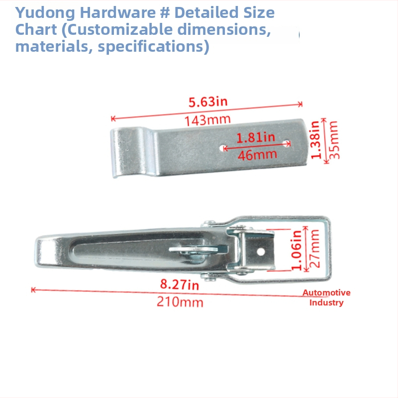 Durvju paneļa slēdzene – Dzelzs, galvanizēta, piemērota RV piekabei, Encounter