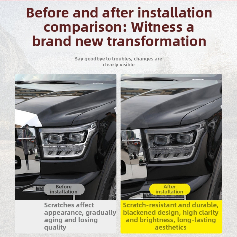 VEELVEE TPU apsauginė plėvelė priekinėms ir galinėms šviesoms Tank 500 Hi4-T