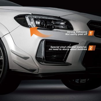 DIDI Auto svjetla naljepnica Subaru 2015–2020, predrezani pokrov za farove i stražnja svjetla, lijepljenje