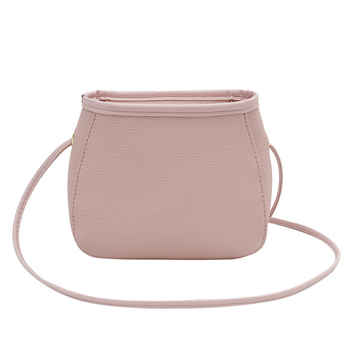 PU anyagú crossbody kosár táska, városi egyszerű stílus, vízszintes négyzet alak, cipzáras nyitás, szintetikus bőr bélés