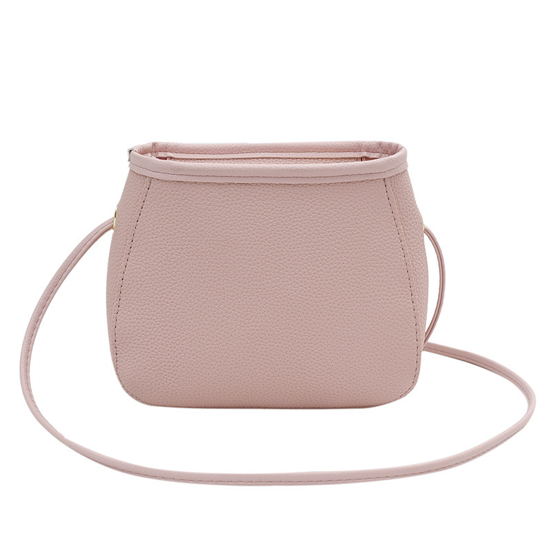 PU anyagú crossbody kosár táska, városi egyszerű stílus, vízszintes négyzet alak, cipzáras nyitás, szintetikus bőr bélés
