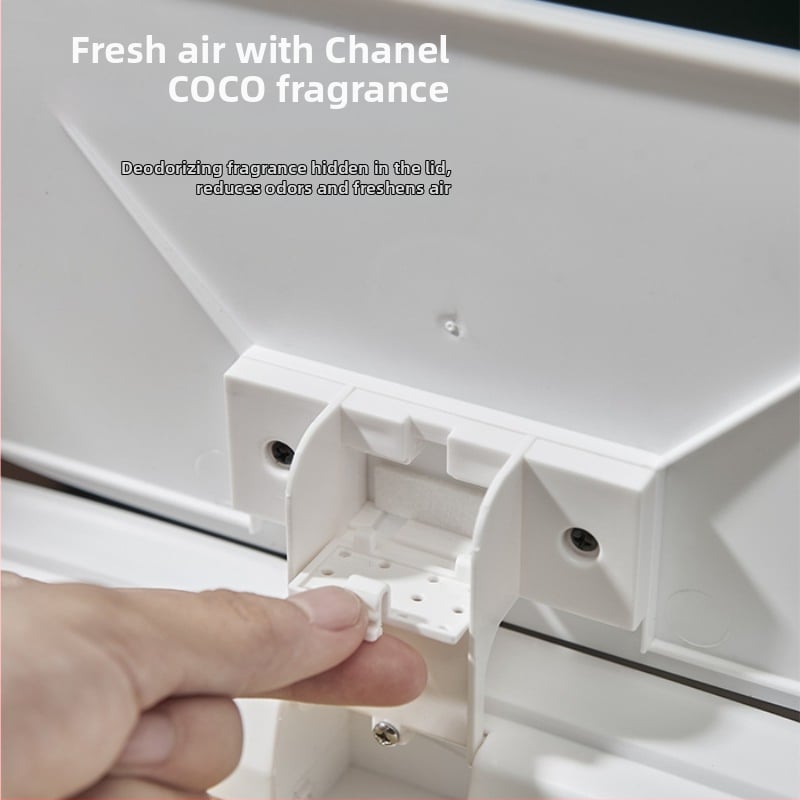 Indukcinio atidarymo šiukšlių dėžė, plastikas, talpa >12 L, ilga cilindrinė forma, namų naudojimui