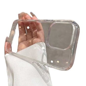 Husă de telefon cu buton AI pentru cameră – Transparent, acrilic, turnare prin injecție, antișoc, rezistență la uzură