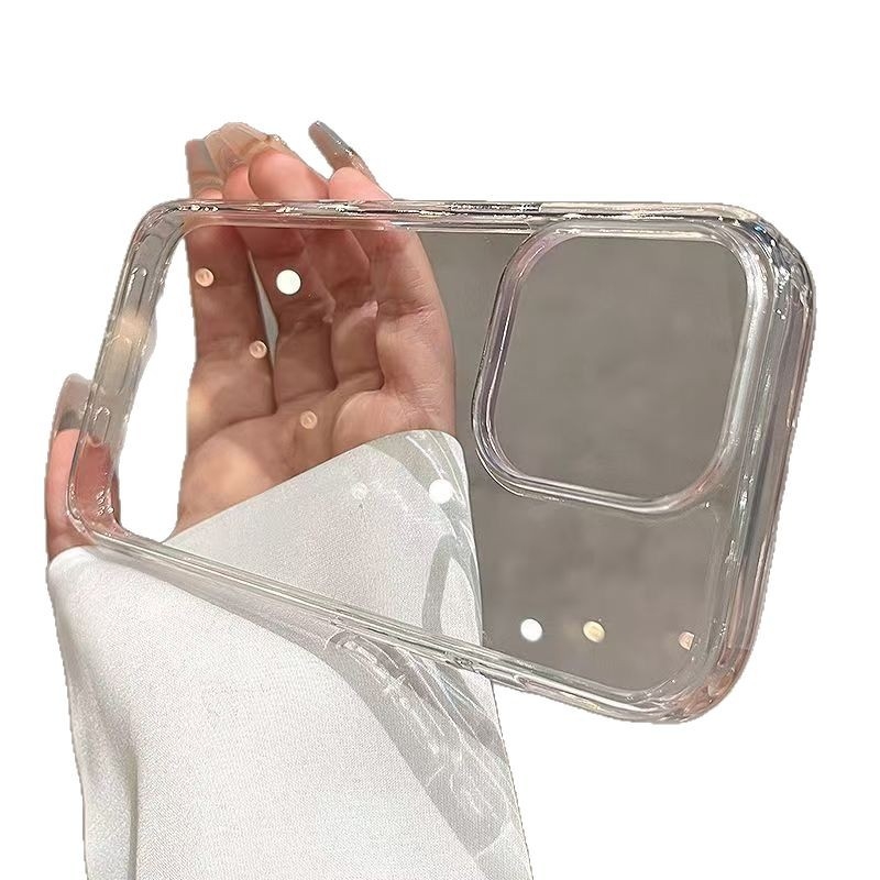 Husă de telefon cu buton AI pentru cameră – Transparent, acrilic, turnare prin injecție, antișoc, rezistență la uzură