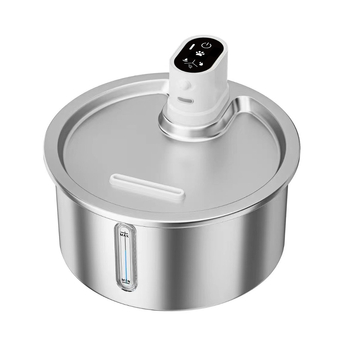 Posuda za vodu za kućne ljubimce od nehrđajućeg čelika, konstantna temperatura grijanja, kružna filtracija, bežični, pogodna za mačke i pse (Model LE-SS01, 700 g)